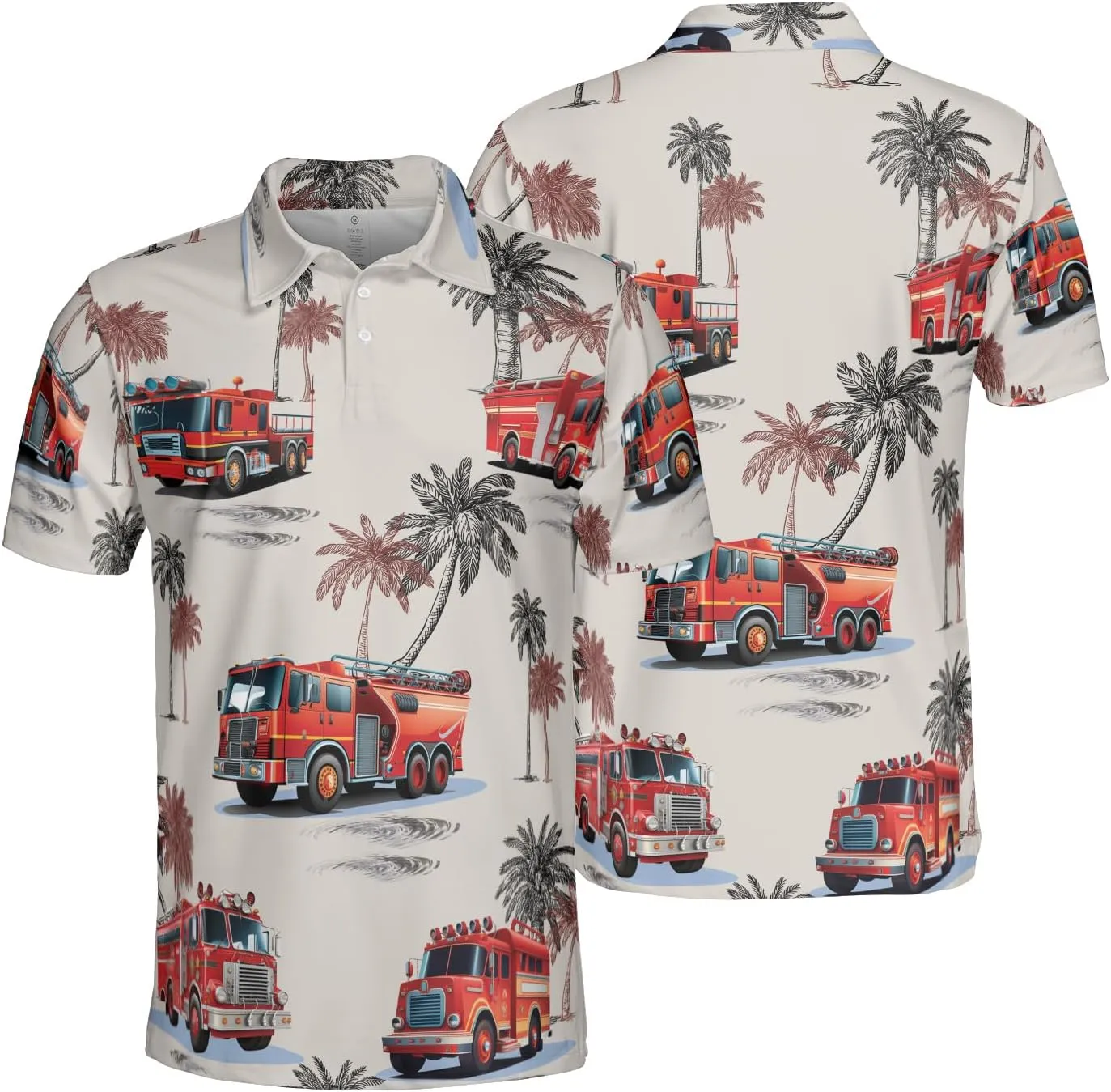 Firefighter Polo Golf Shirts for Men Women - Labor Day Mens Polo Shirts Short Sleeve Mens Polo Shirts Dry Fit Serie 63