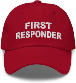 First Responder Baseball Cap EMS Emergency EFR Fire