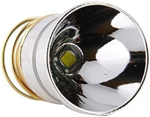 Flashlight Bulb LED 1000 Lumens Smooth Reflector T6 Single Mode 3.0-18V Flashlight Replacement LED Bulbs for Surefire Hugsby C2 Z2 6P 9P G3 S3 D2, WF501B WF502B