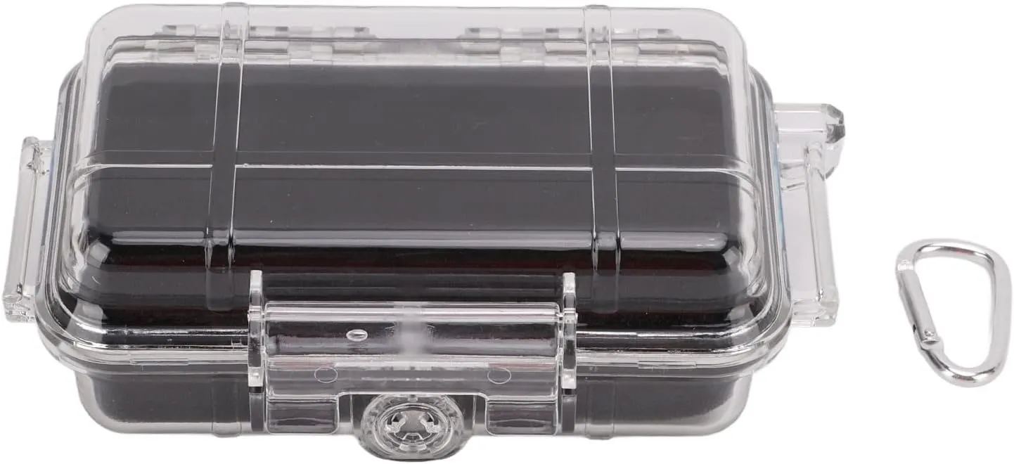 flexman Shockproof Container Box, Waterproof Airtight Transparent Storage Box with Shock Absorption Liner, Survivor Dry Case for Camping, Hunting, Hiking