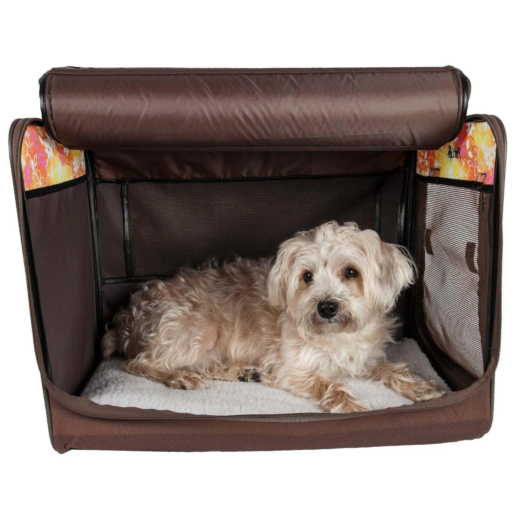 Floral Folding Pet Crate Felina