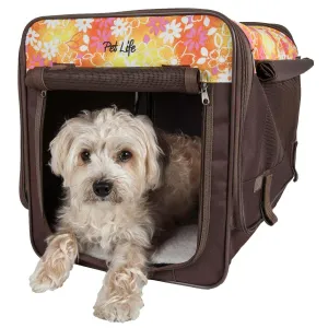 Floral Folding Pet Crate Felina