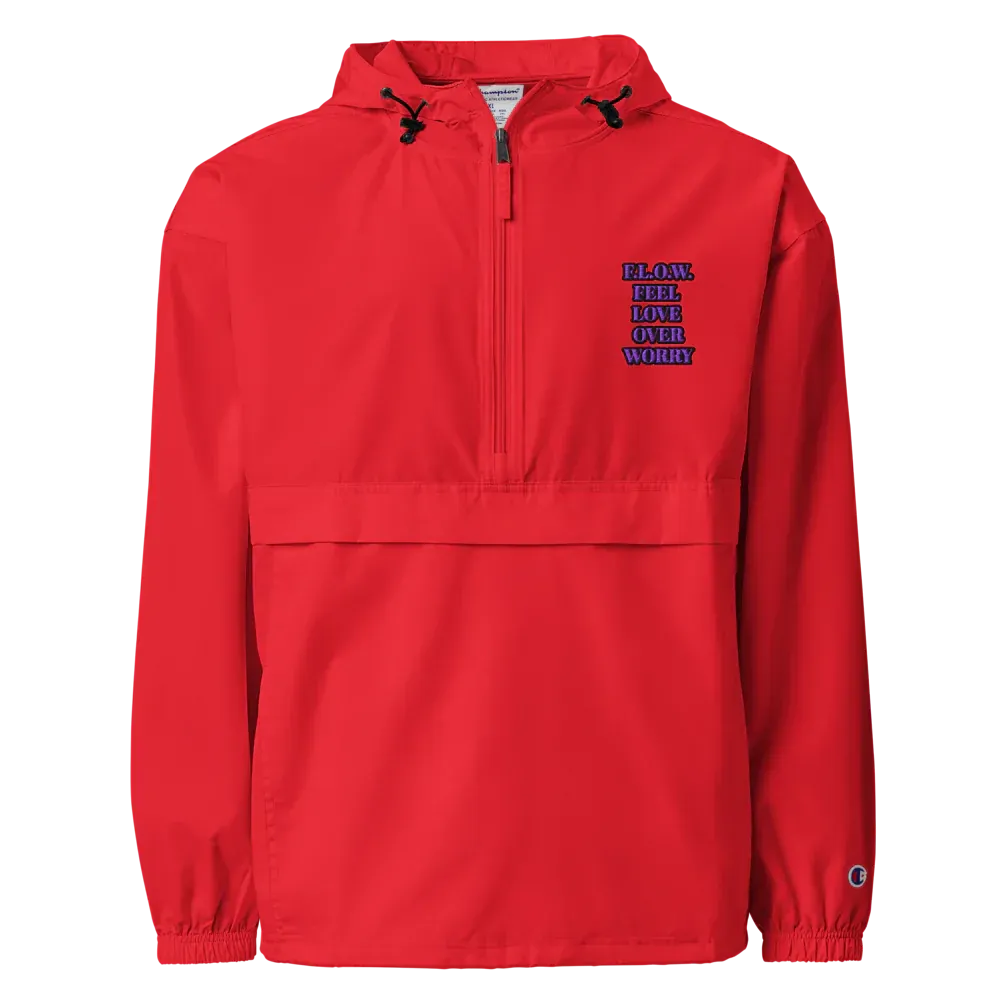 F.L.O.W. © Embroidered Champion Packable Jacket