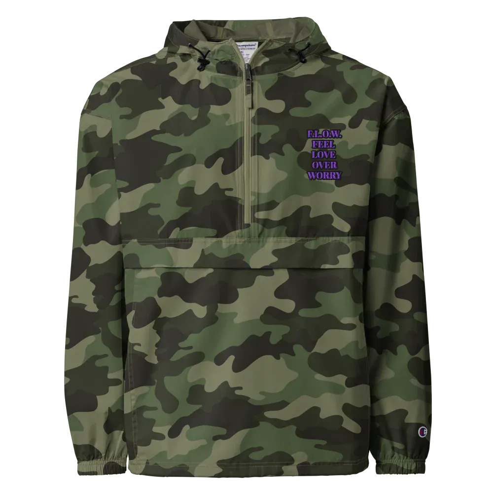 F.L.O.W. © Embroidered Champion Packable Jacket