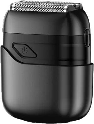 Foil Shavers for Men, Mini Razor, Compact Face Shaver, IPX7 Waterproof Wet Dry, End High Bright Black