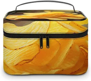 Foldable Travel Luggage Bag for Men And Women, Dry And Wet Separation Portable Travel Luggage Bag, Potato Chips Printed Waterproof Sports Luggage Bag, Fitness Bag