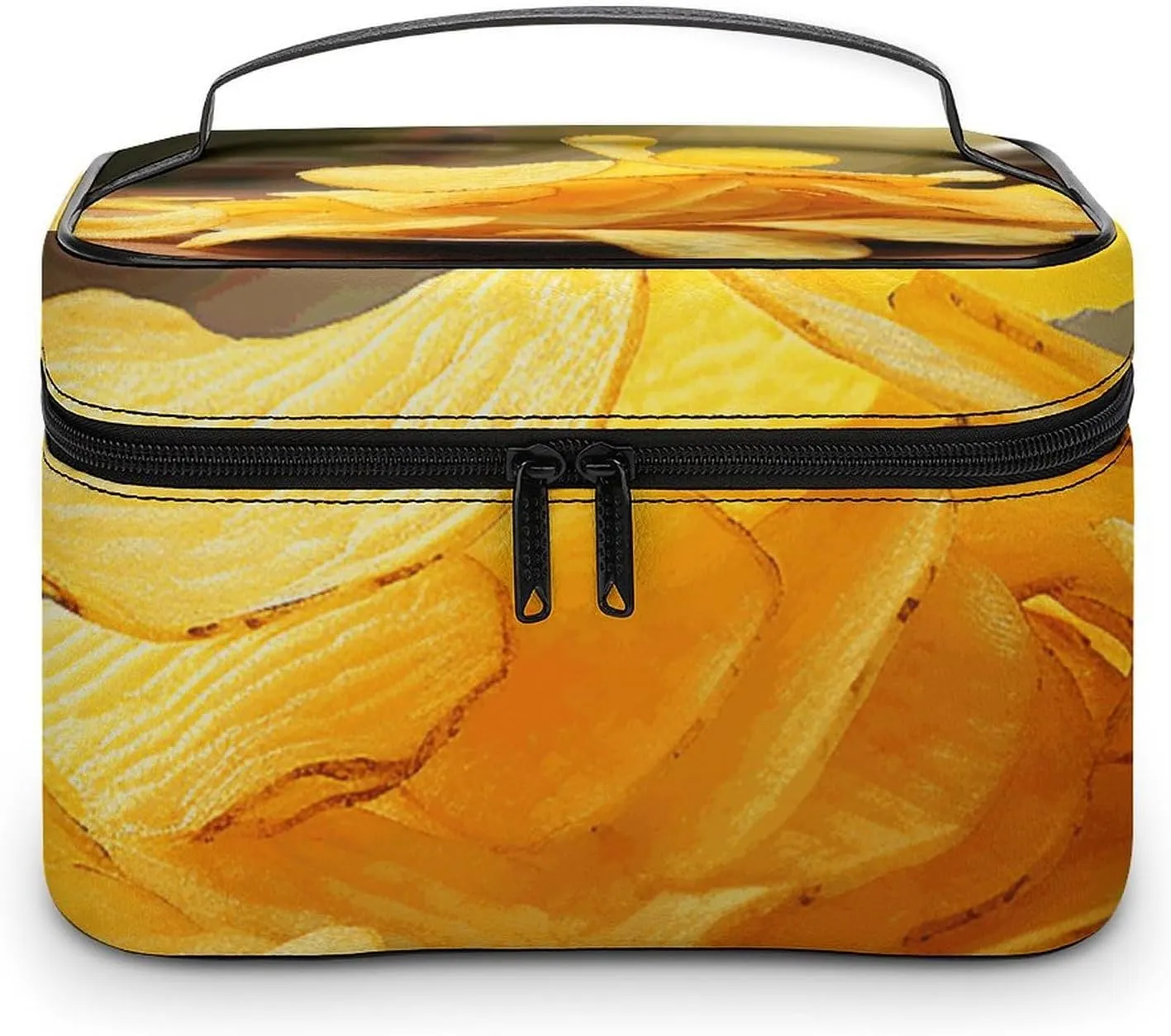 Foldable Travel Luggage Bag for Men And Women, Dry And Wet Separation Portable Travel Luggage Bag, Potato Chips Printed Waterproof Sports Luggage Bag, Fitness Bag