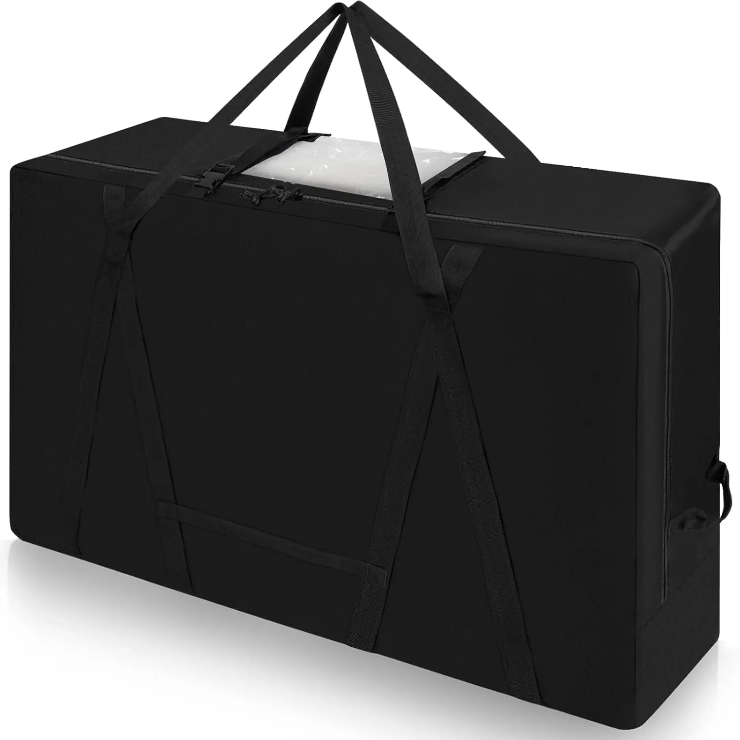 Folding Mattress Storage Bag,Trifold Memory Foam Mattress Carry Case,Portable Heavy Duty Mattress Moving Bag for Tri-Fold Guest Bed Mattress Fits 4" Single Mattress