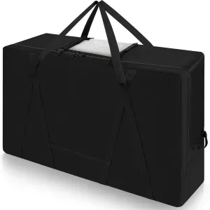 Folding Mattress Storage Bag,Trifold Memory Foam Mattress Carry Case,Portable Heavy Duty Mattress Moving Bag for Tri-Fold Guest Bed Mattress Fits 4" Single Mattress