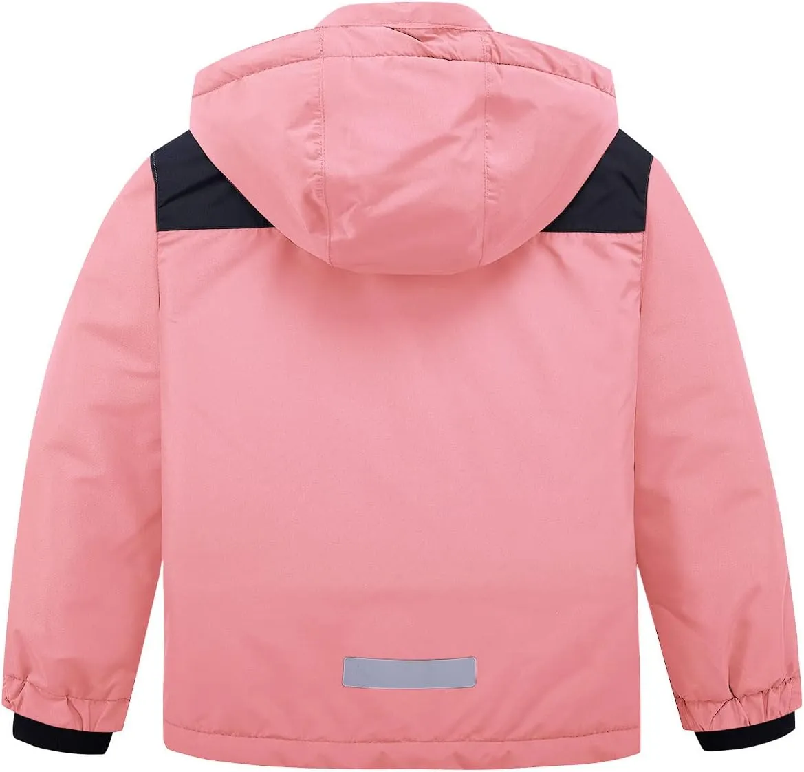 FREE SOLDIER Boys Girls Waterproof Ski Jacket Fleece Lined Warm Winter Snow Coat Kids Winter Jacket with Detachable Hood