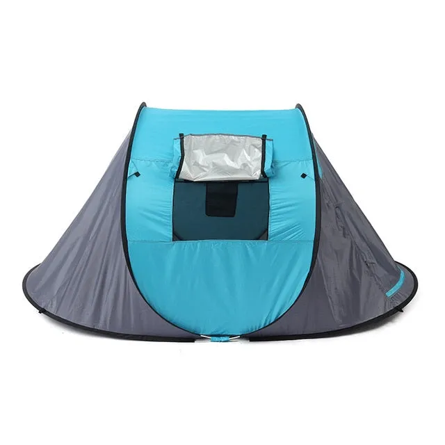 Fully Tent Tent 4 Waterproof Outdoor Direct shipping Season Windproof Camping Instant Setup 2-8 Family People Pop-up Automatic Tent All-in-one Automatic