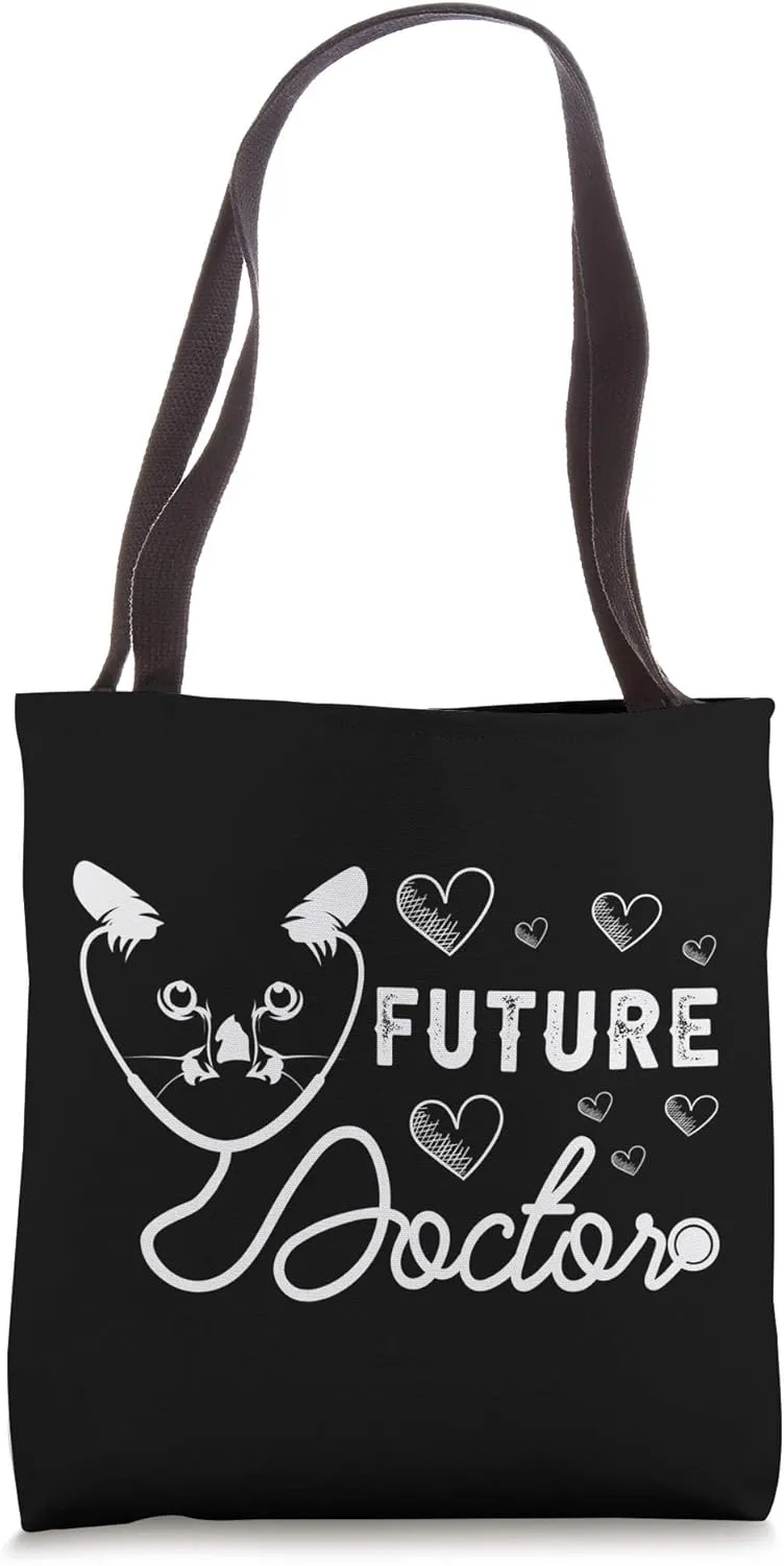 Future Doctor Feline Cat Nurse Nursing Cure Surgeon Doctor Tote Bag