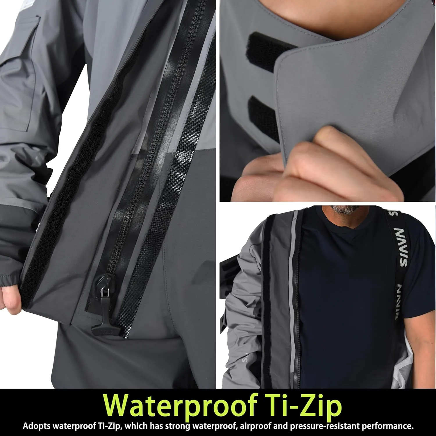 FWG Men's 3L-Gore Pro Tex Dry Suit – Waterproof, Breathable, Durable – Ideal for Extreme Conditions