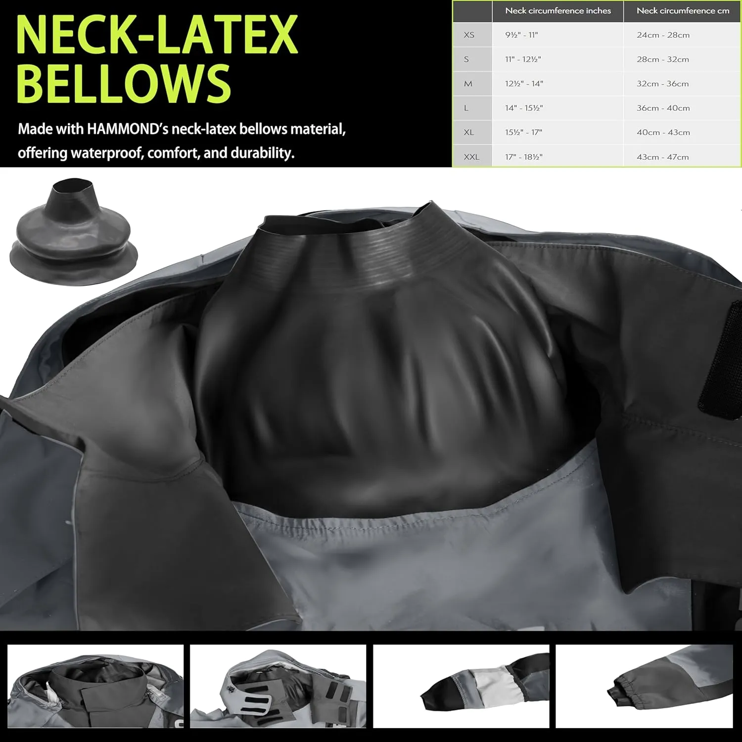 FWG Men's 3L-Gore Pro Tex Dry Suit – Waterproof, Breathable, Durable – Ideal for Extreme Conditions