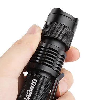 FX SK68 1-Mode CREE XR-E Q5 LED Flashlight (200LM, 1xAA/1x14500, Black)