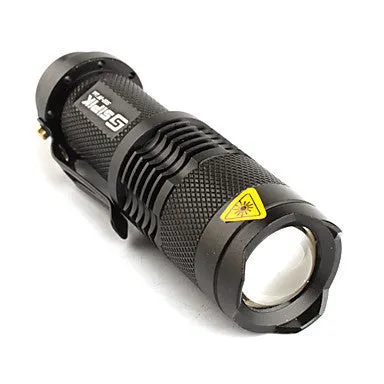 FX SK68 1-Mode CREE XR-E Q5 LED Flashlight (200LM, 1xAA/1x14500, Black)