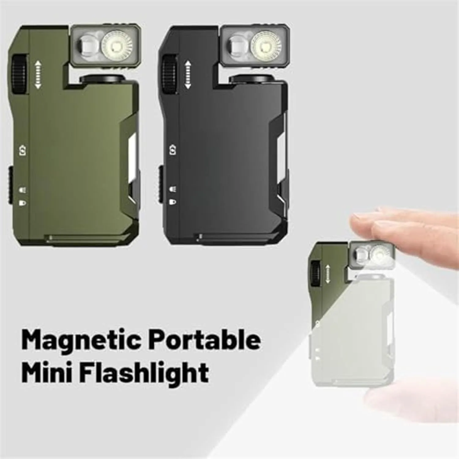 G5 EDC Light 400 Lumens, G5 Pocket-Sized LED Light, Super Bright 3 Modes Keychain Flashlight, 180° Rotation, Dual Lights, IP68 Waterproof, for Outdoor, Emergency & Daily Carry (Green)