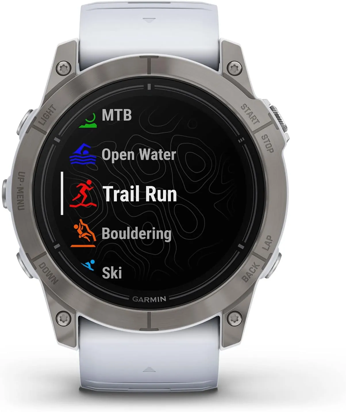 Garmin epix Gen 2 Pro Sapphire Edition, 51mm, Titanium/Whitestone | AMOLED Display, High Performance Smartwatch, Advanced Training Technology, Built-in Flashlight with Signature Power Bundle