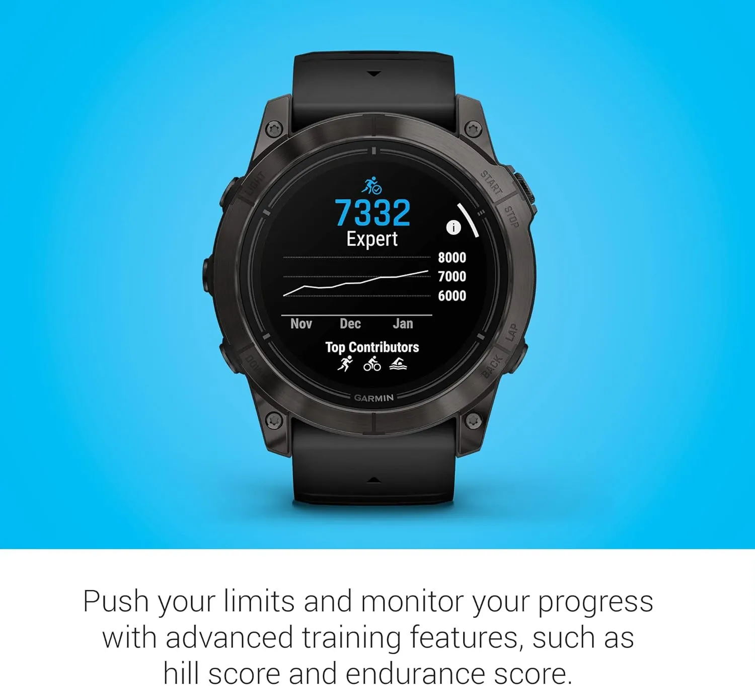 Garmin epix Pro (Gen 2) Sapphire Edition, 51mm, High Performance Smartwatch, Advanced Training Technology, Built-in Flashlight, Black