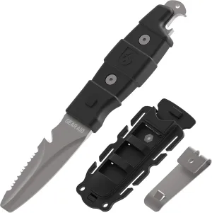 GEAR AID Akua Blunt Tip Paddle Knife with Serrated 3” Blade and Sheath
