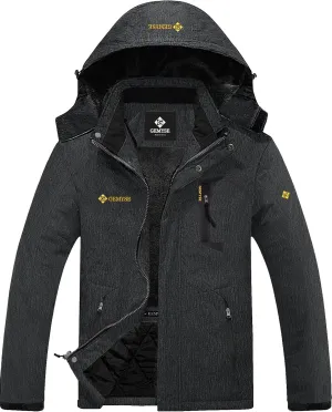 GEMYSE Men's Mountain Waterproof Ski Snow Jacket Winter Windproof Rain Jacket