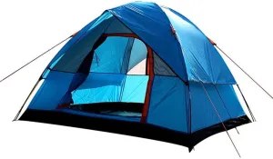 GeRRiT Tent Outdoor Storm-Proof Camping Tent 4-Person Double Deck Family Camping Travel Tent for Backpacking Fishing