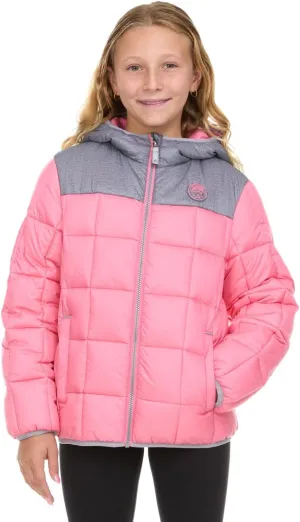 Gerry Packable Puffer Jackets for Girls and Boys, Hooded Girls and Boys Winter Coat