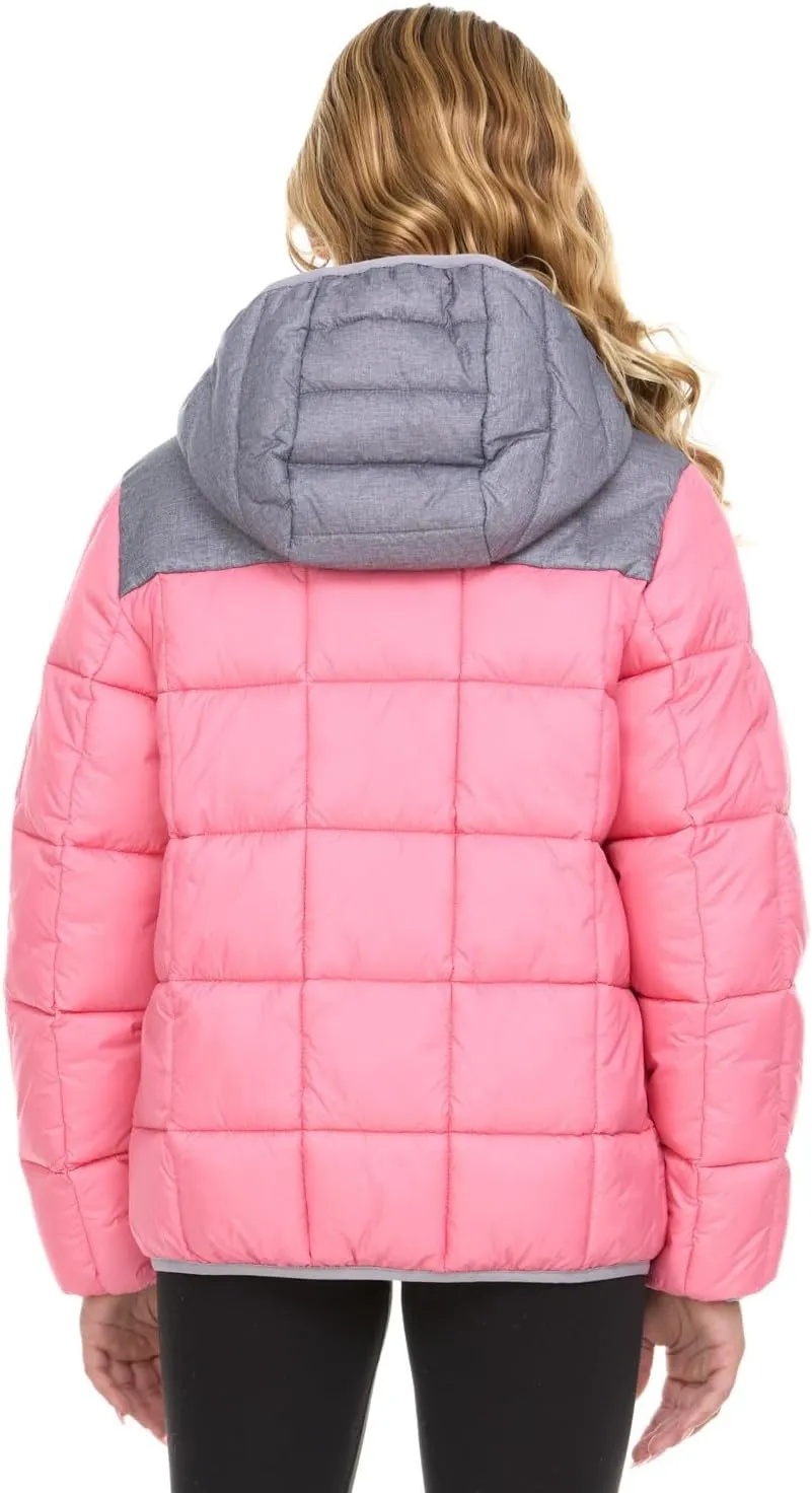 Gerry Packable Puffer Jackets for Girls and Boys, Hooded Girls and Boys Winter Coat