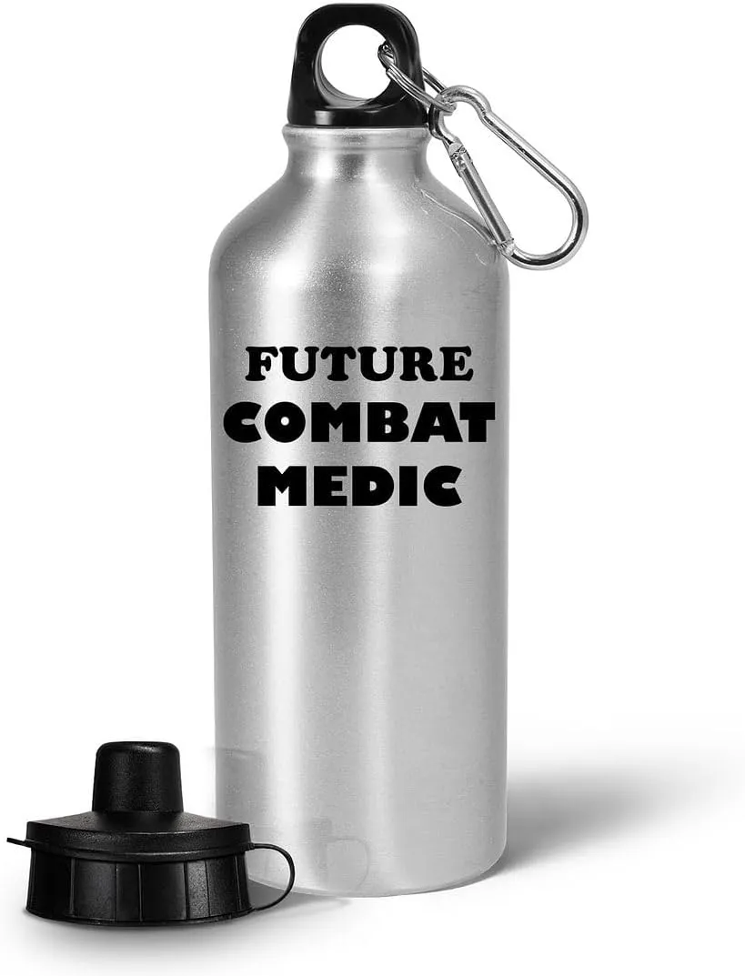 Gifts for Future Combat Medic Water Bottle Tumbler Portable Drinkware - Funny Cute Gag Field Medics Military Personnel Army Emergency First Aid Trauma Care Assistant Intern Trainee Practitioner