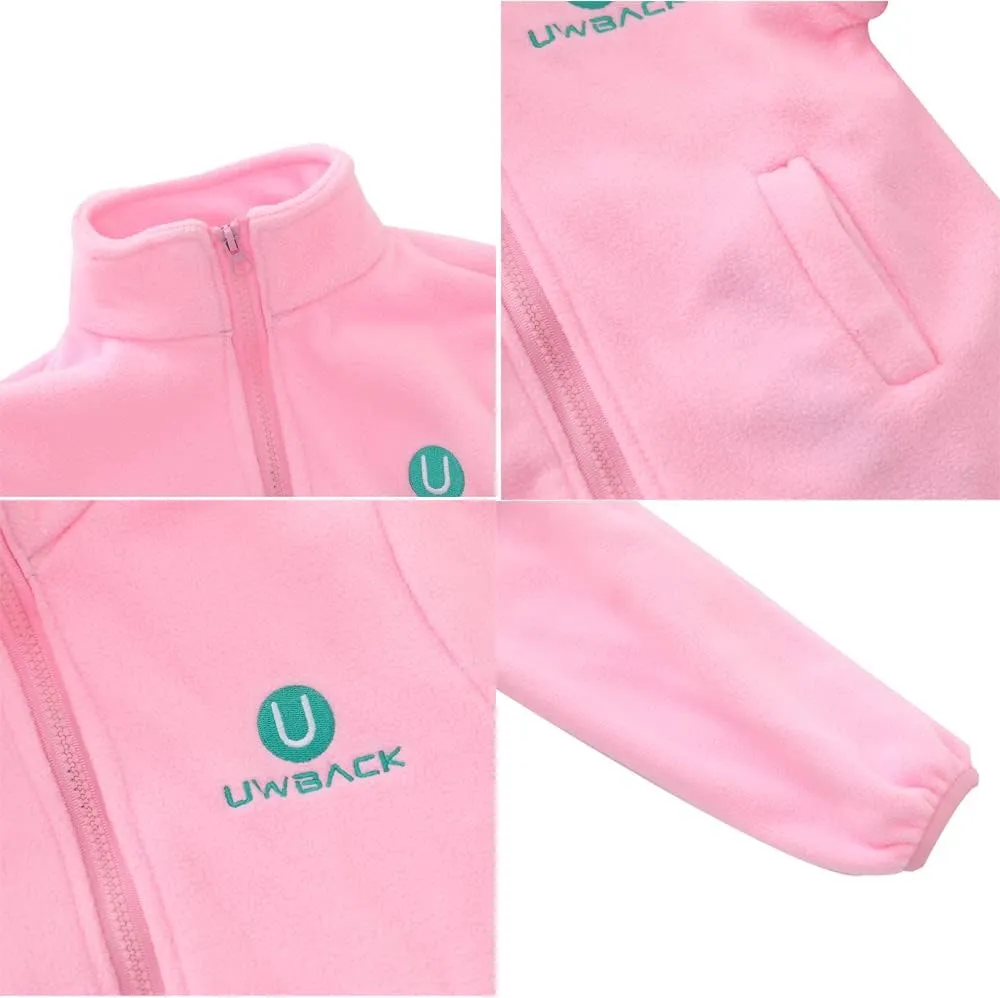 Girls Jacket 3 In 1 Detachable Liner Fleece Windproof Waterproof Lightweigt Coat With Hood