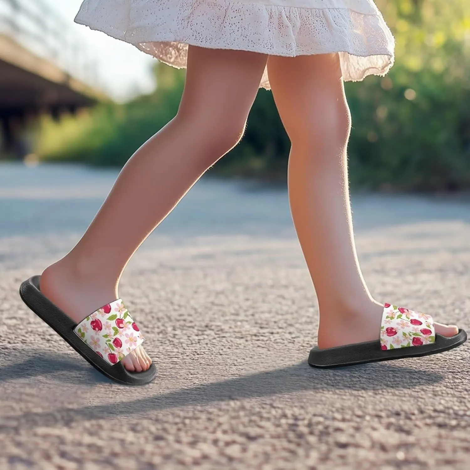 Girls Waterproof Sandals Non Slip Shower Shoes with Quick-Dry Design