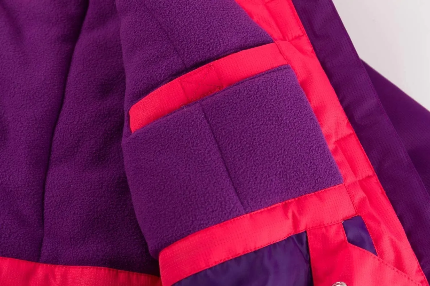 Girl's Waterproof Ski Jacket,Warm Winter Snow Coat,Hooded Fleece Outwear,Windproof RainCoat
