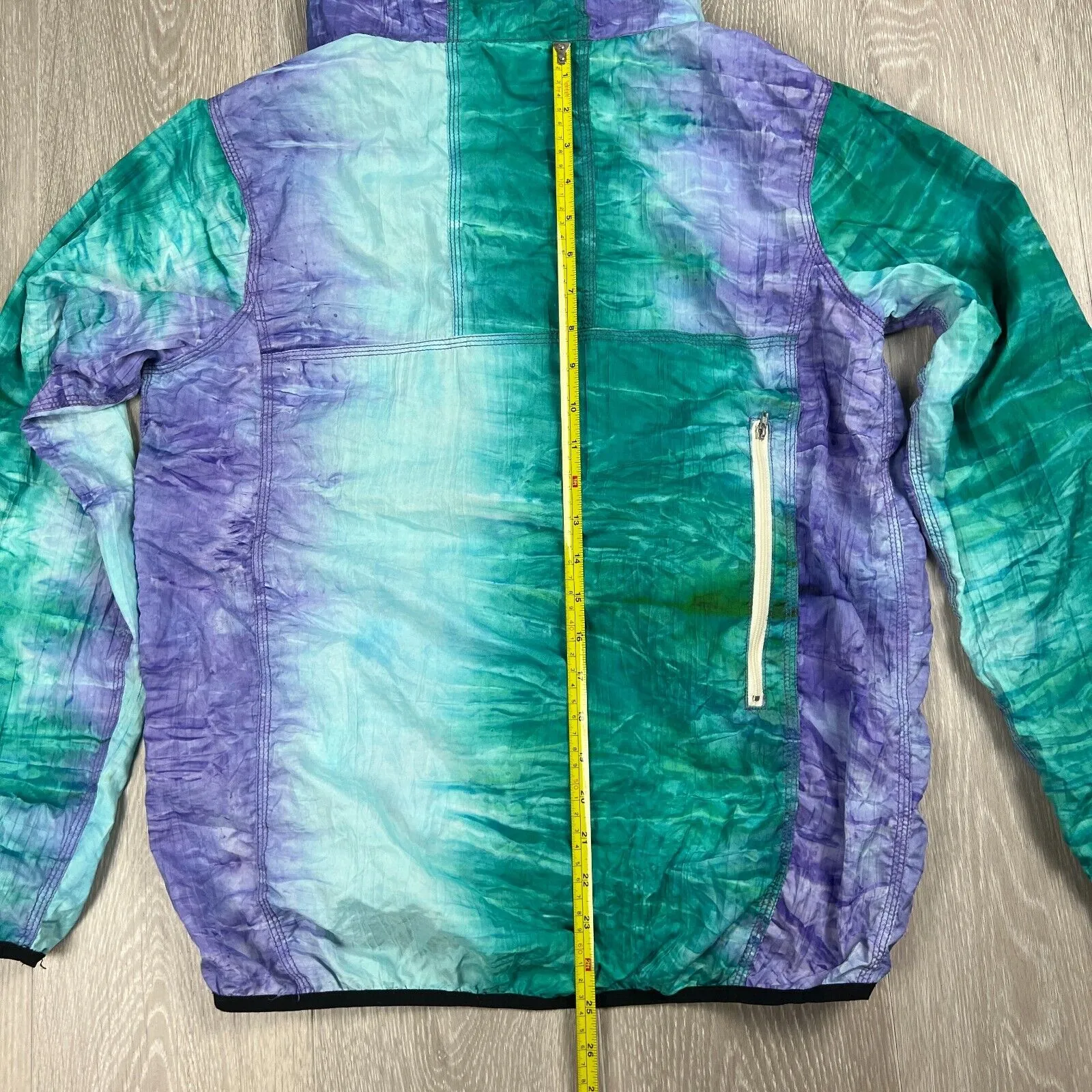 Go Slow Caravan Packable Windbreaker Hooded Jacket Size 3 (S/M approx)