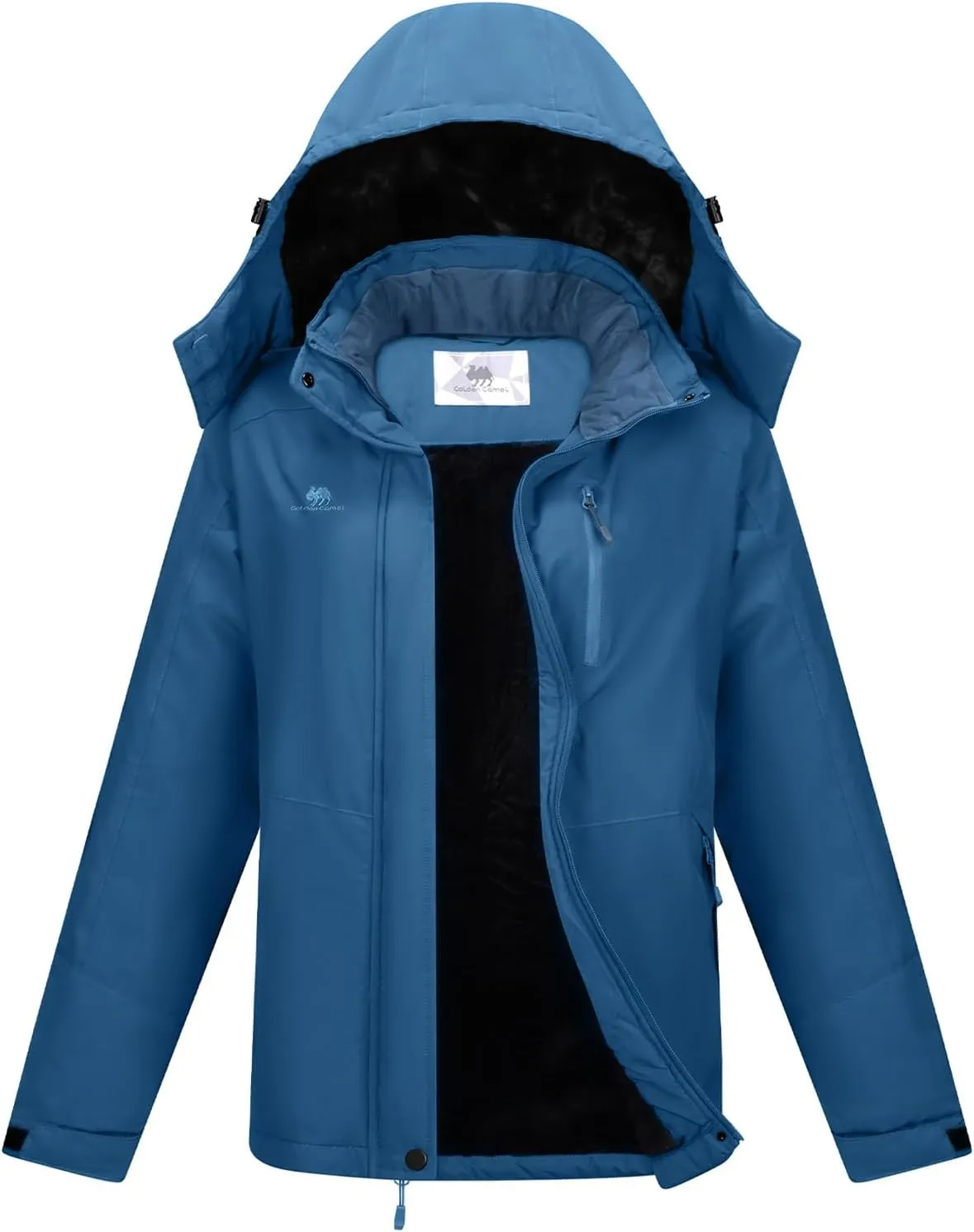GOLDEN CAMEL Women's Winter Jacket Windproof Ski Snow Jacket Waterproof Thicken Parka Rain Jacket Warm Puffer Coat