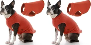 Gooby Stretch Fleece Vest Dog Sweater - Pumpkin, X-Large - Warm Pullover Fleece Dog Jacket - Winter Dog Clothes for Small Dogs Boy or Girl - Dog Sweaters for Small Dogs to Dog Sweaters for Large Dogs