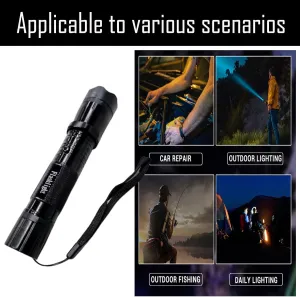 Gootatic Voltguard V95 Stun Torch Light, Gootatic Stun Flashlight, Rechargeable Tactical Flashlight for Home, Camping, Fishing, Car Essentials&Survival Kits (2Set)