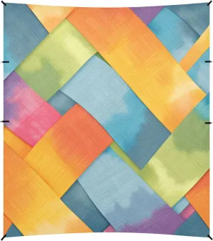 Gray Tie-dye Background Rainbow Colors Beach Tent & Canopy UPF50  Protection Lightweight Sun Shelter with Sandbags, Sand Shovel, Poles for Family Trips, Picnics & Camping