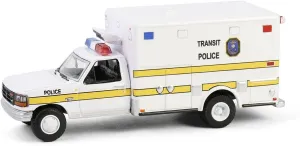 Greenlight 1/64 1994 F-350 Ambulance Washington DC Metro Police, First Responders 67069