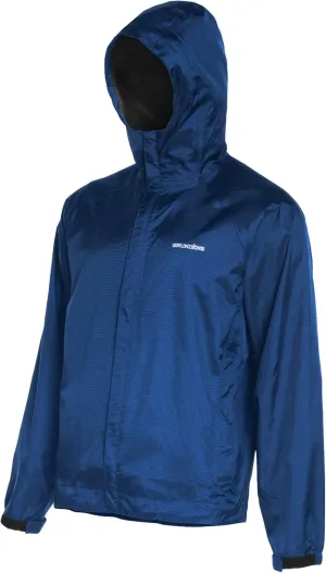 Grundéns Men’s Weather Watch Sport Fishing Jacket - Waterproof, Heavy Duty Rain Gear, Breathable, Packable Raincoat With Hood, Glacier Blue, 3X-Large