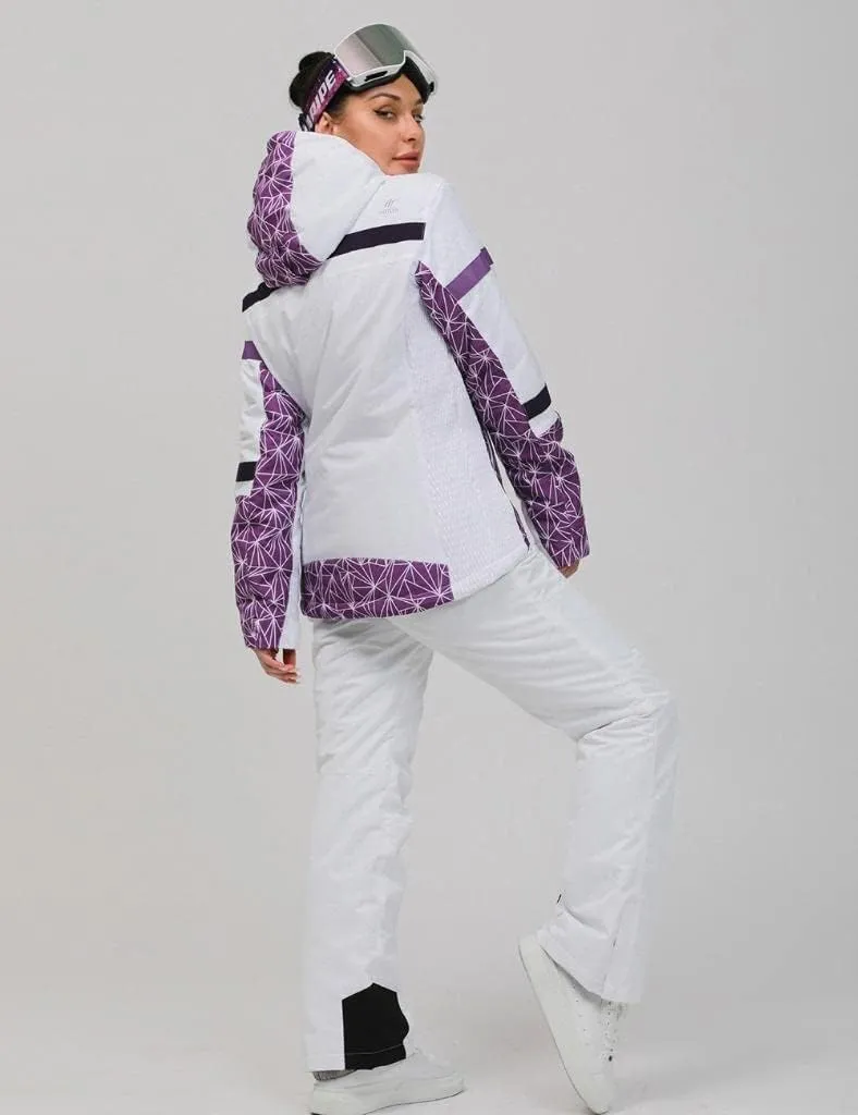 GS SNOWING Women's Ski Jackets and Pants Set Windproof Waterproof Insulated Snowsuit Winter Warm Snowboarding Snow Coat