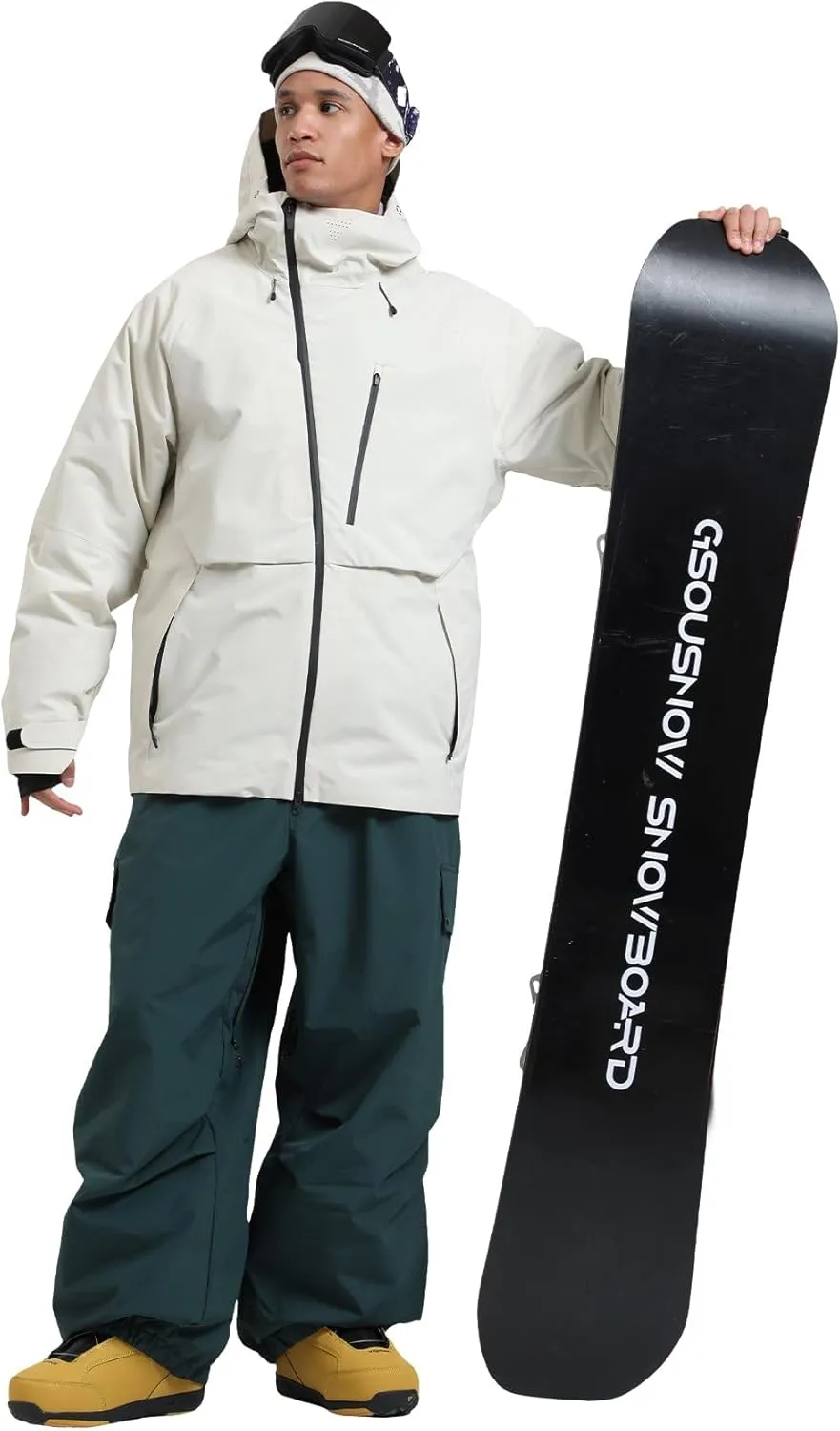 GSOU SNOW Men's Ski Jacket Women Waterproof Snowboard Coat Winter Snow Insulated Windproof Jacket