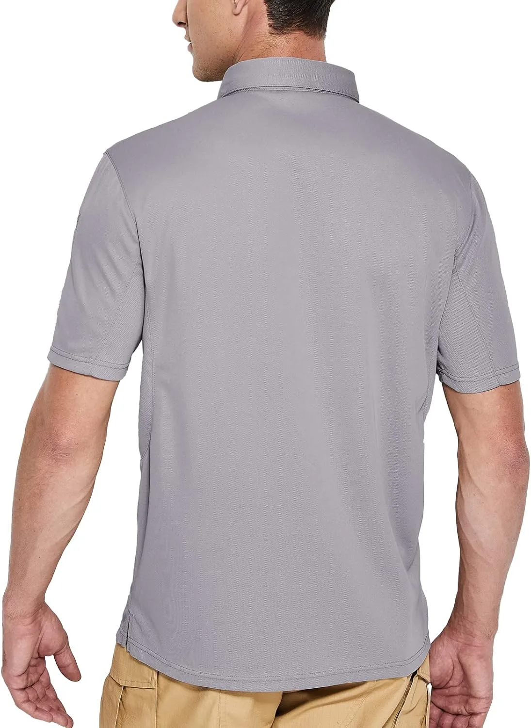 Haimont Men's Performance Dry Fit Polo Shirt Short and Long Sleeve Golf Collared T-Shirts for Tactical Outdoor Hiking