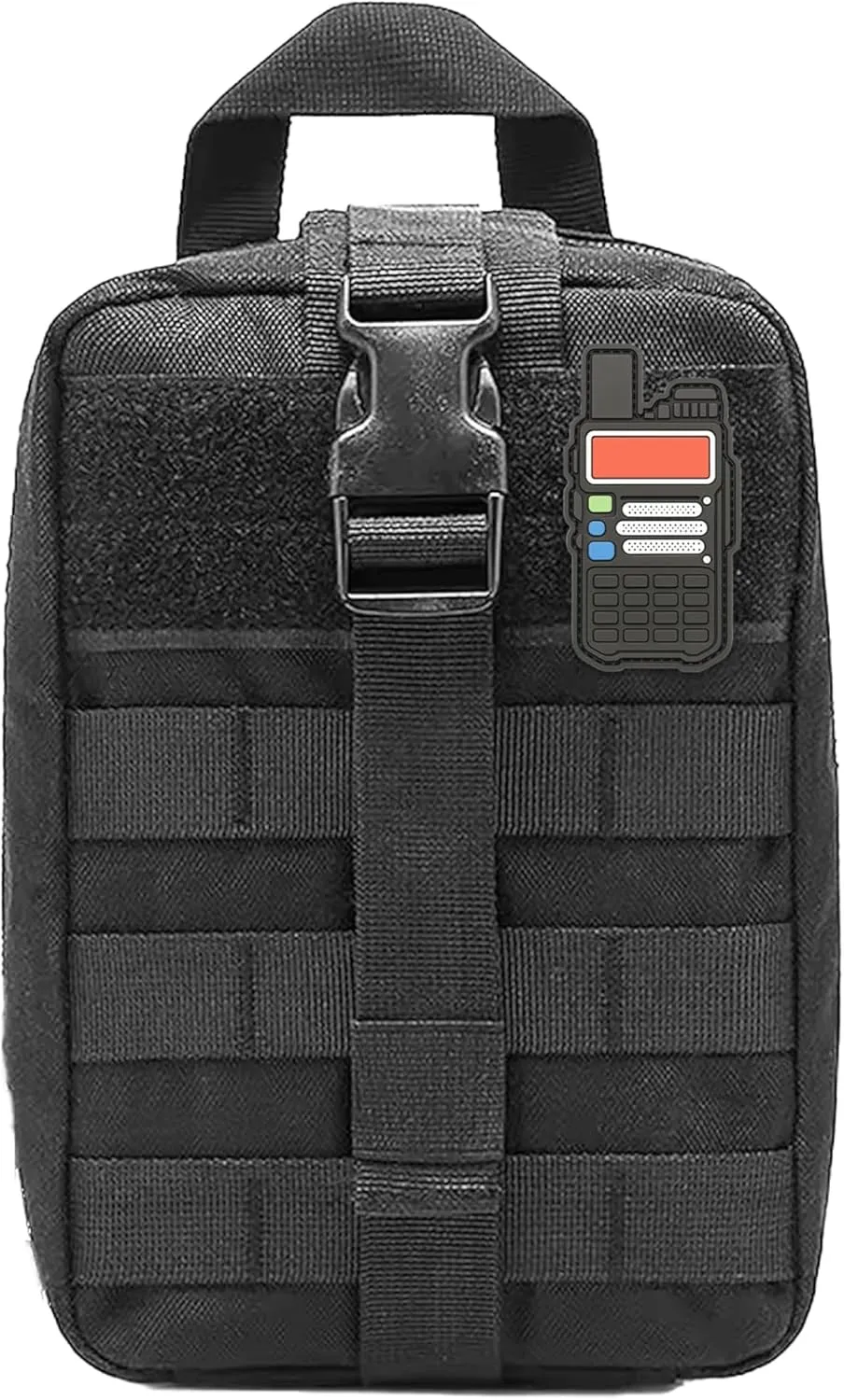 Ham Radio Go Bag with Tear-Away Hook and Loop Back - Molle Compatible, Multi-Pocket Design for Radios, Cables, and Gear - Great for Radio Bugout Bag and Survival Kit