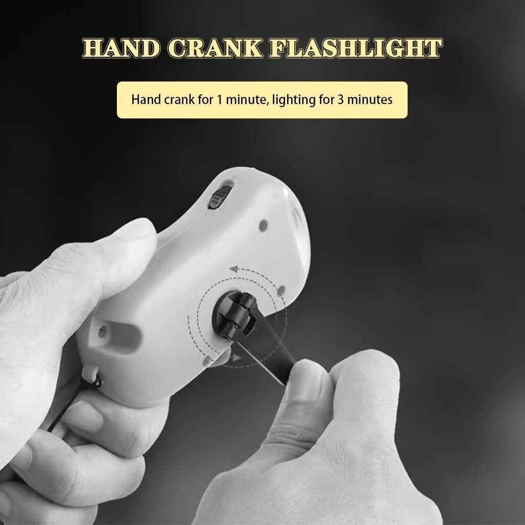 Hand Crank Solar Flashlight, Outdoor Solar Powered Flashlight, Mini Portable Hand Crank Flashlight, 3 LED Emergency Lighting Flashlight, Handheld Survival Flashlight(Pink Color,3pcs)