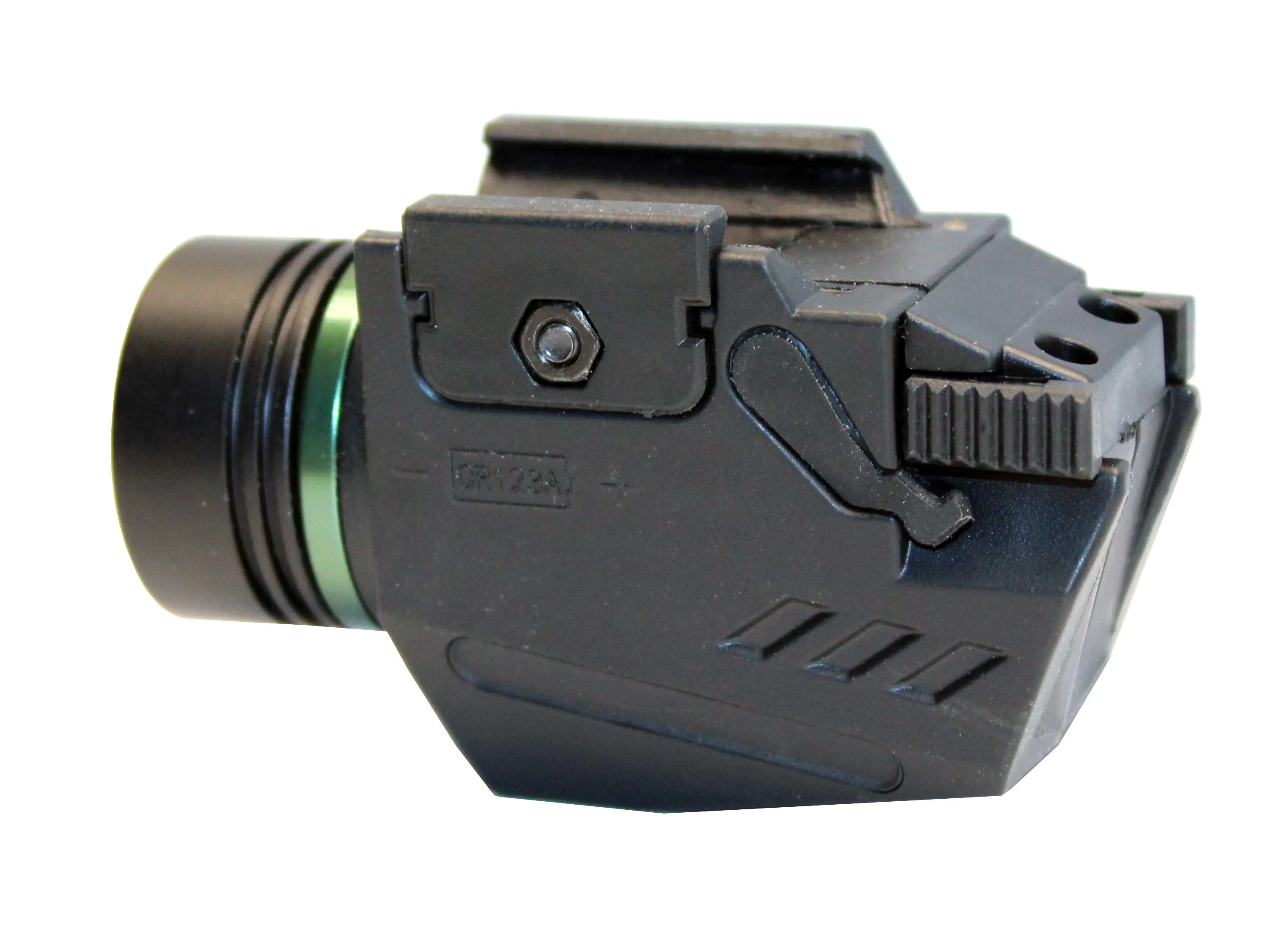 Handgun flashlight with green laser combo 300 lumens polymer body black for Glock 37.