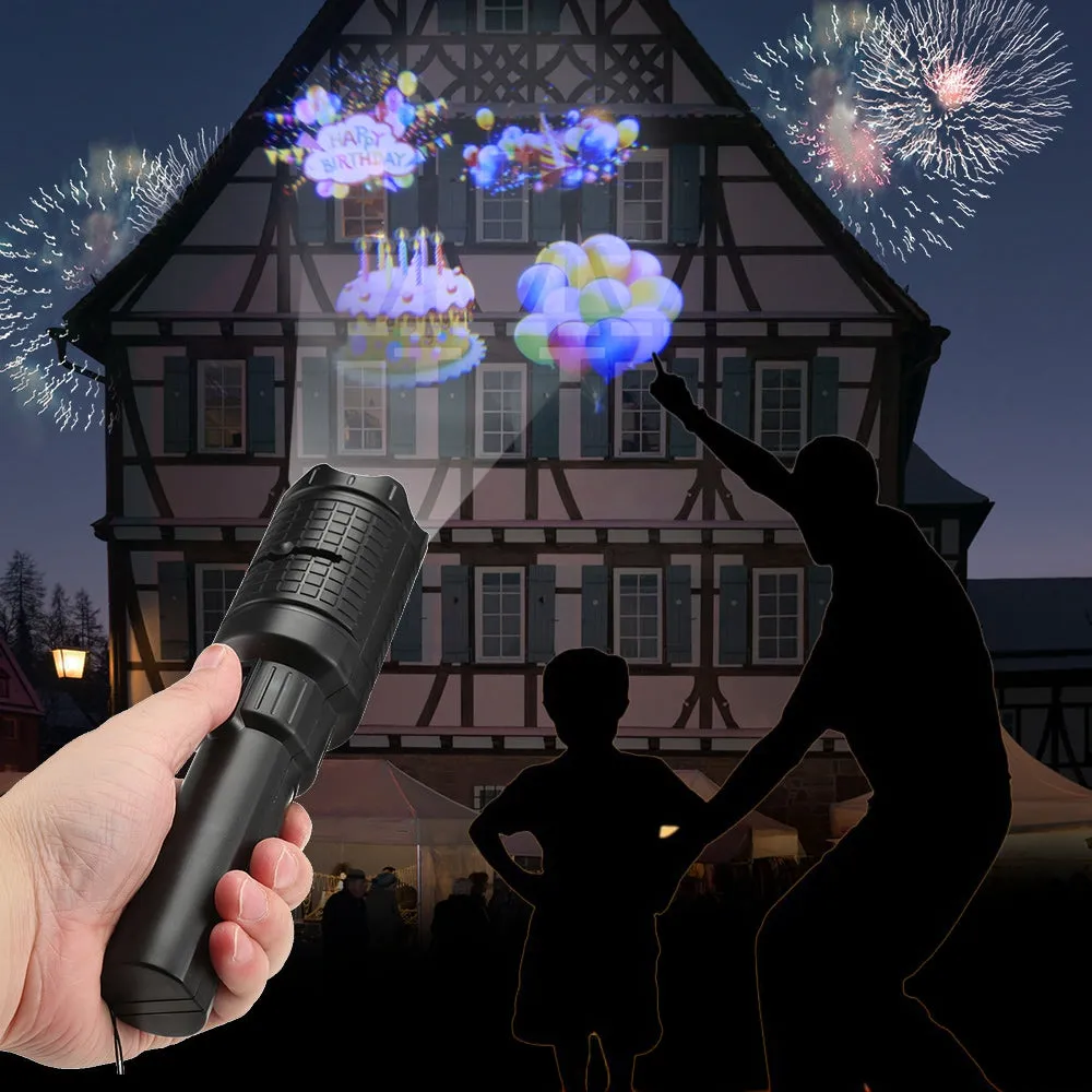 Handheld LED Flashlight Projection