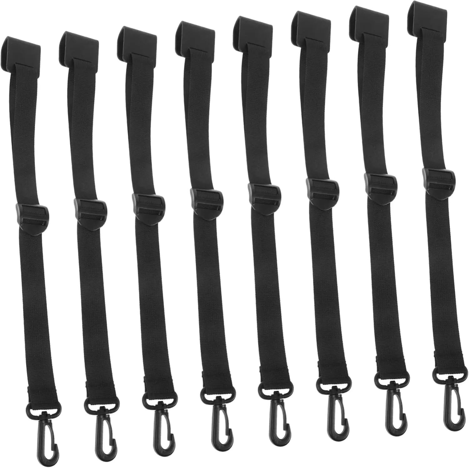 Happyyami 8 Pack Tent Hanging Kit Tent Clips Camping Hooks Hangers for Tarps Gazebo Outdoor Shelter Motor Home