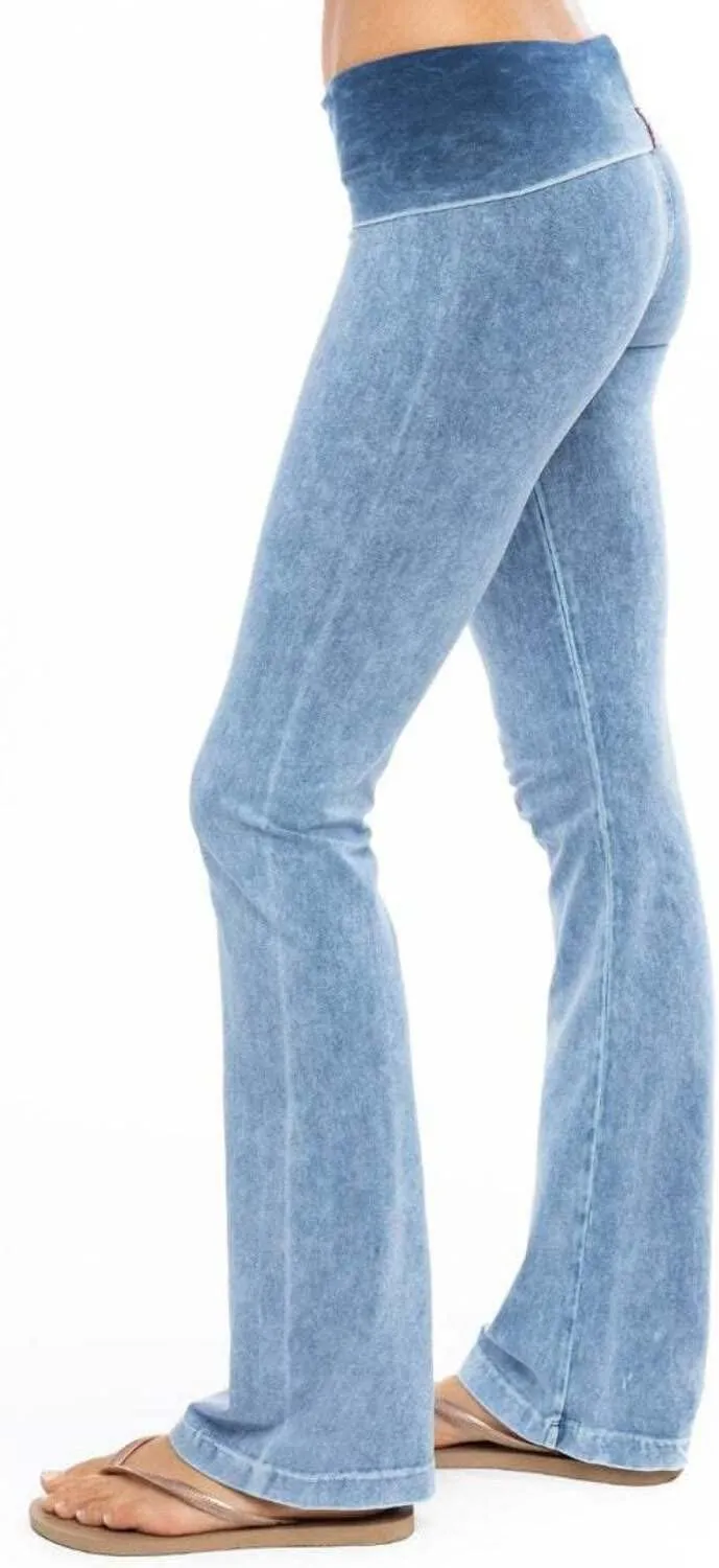 Hard Tail Roll Down Bootleg Flare Pant