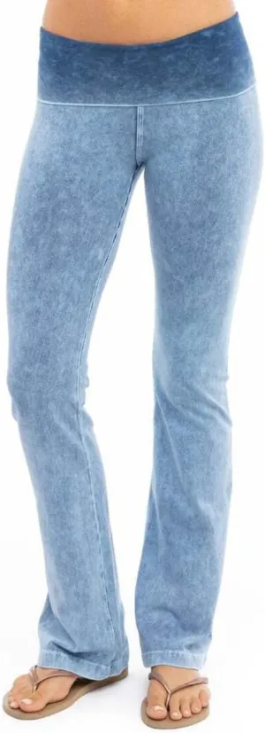 Hard Tail Roll Down Bootleg Flare Pant