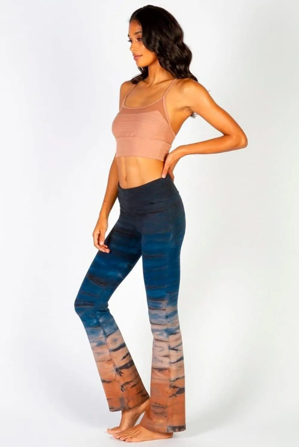 Hard Tail Roll Down Bootleg Flare Pant